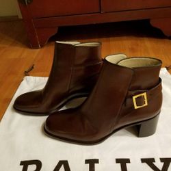 Bally Baluja Brown Ankle Boots NEW