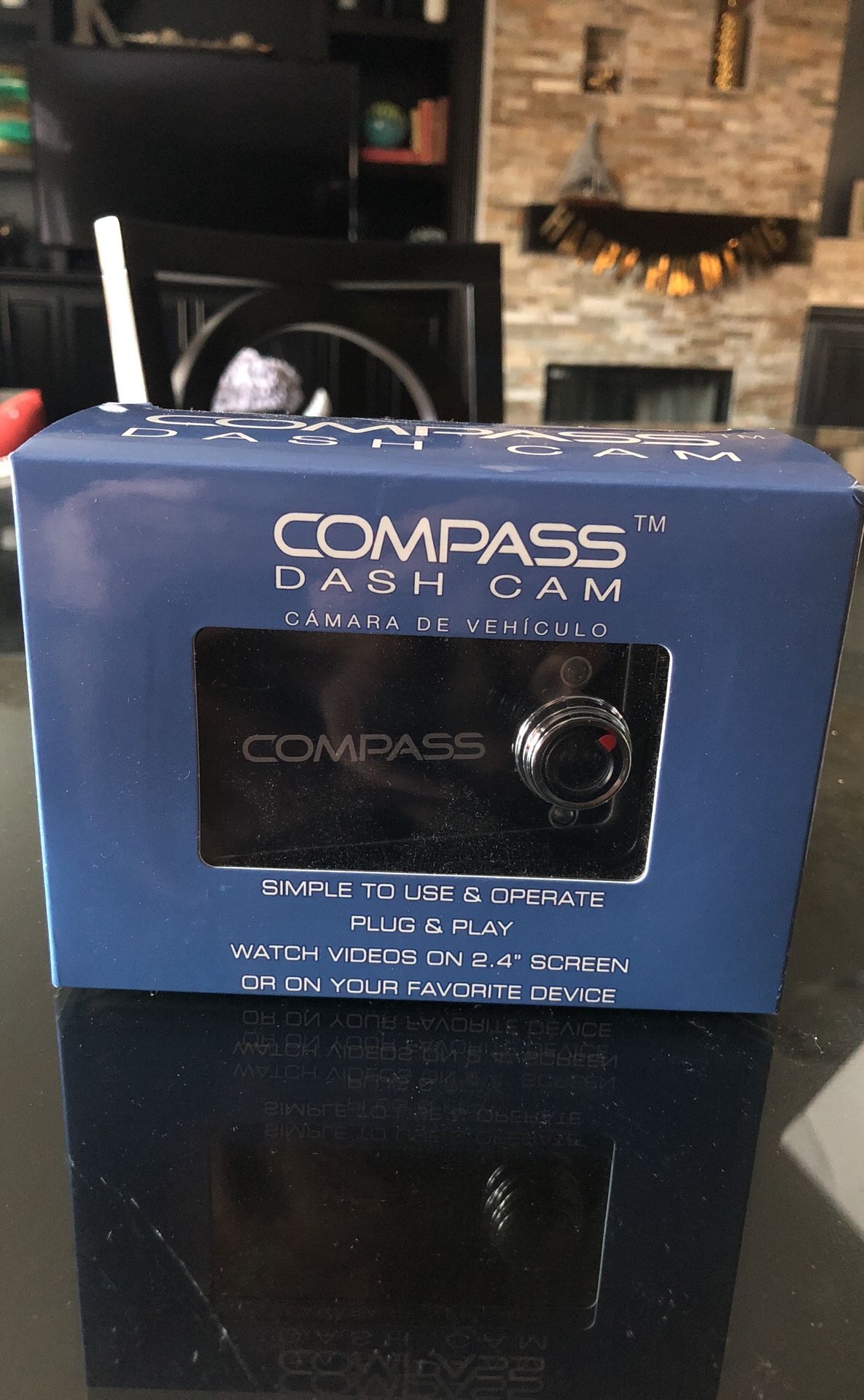 1080p HD Dash cam for your vehicle. Compass brand. New in box