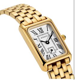 🌼 Gold Watches for Women,Vintage Bracelet Roman Dial Rectangular Ultra-Thin Case with Adjustment Tool