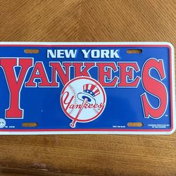NY Yankees License Plate