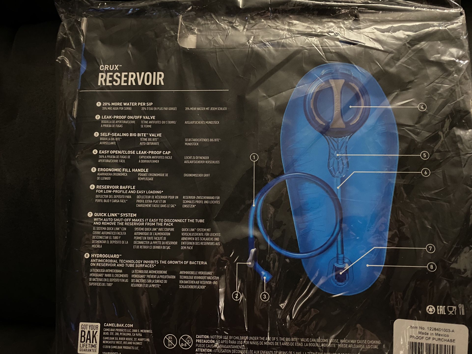 CAMELBAK Crux Reservoir 3L Pack