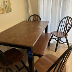wooden table