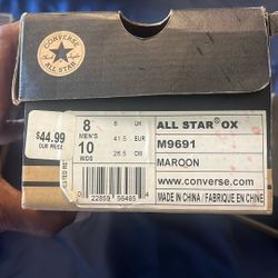 Burgundy Converse
