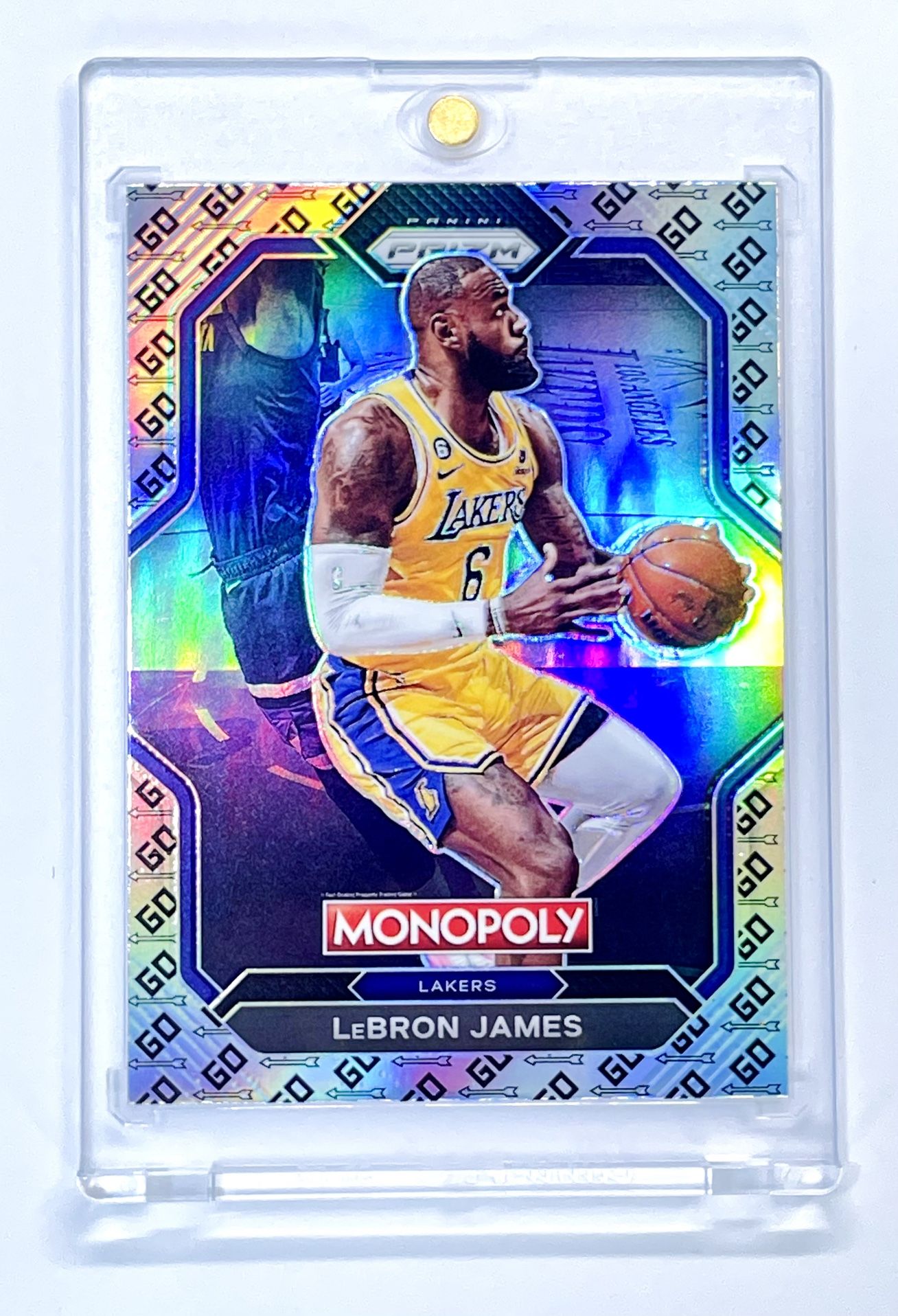 LeBron James 2023 Panini Prizm Monopoly Edition Go Space...