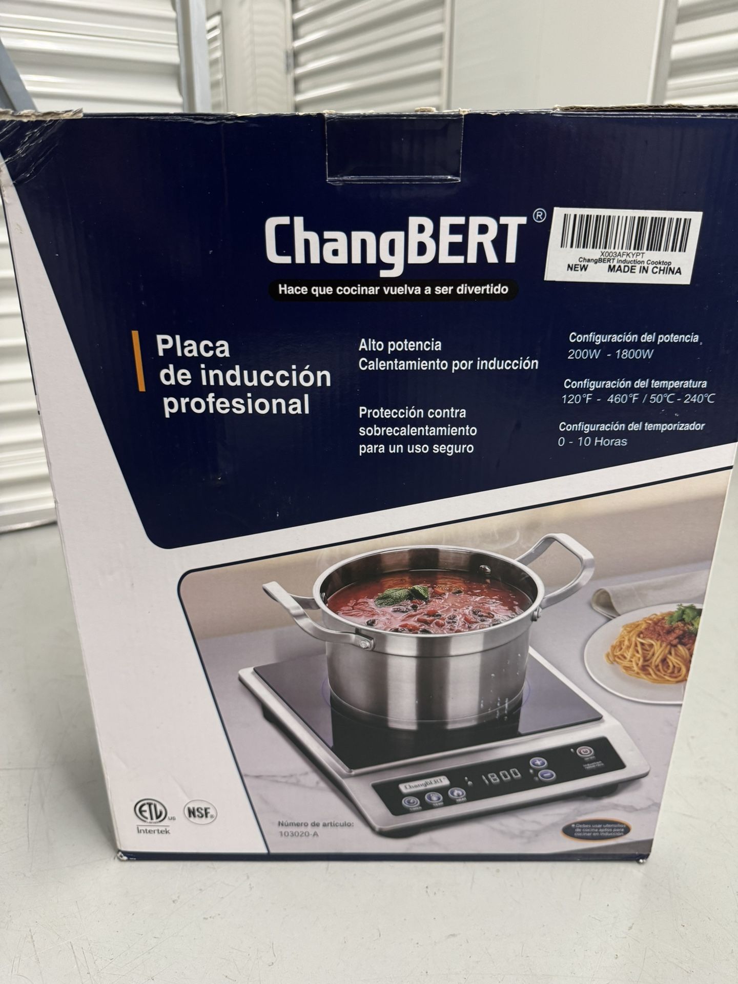 ChangBERT Professional Induction Cooktop By Intertek Up To 1800w electric stove