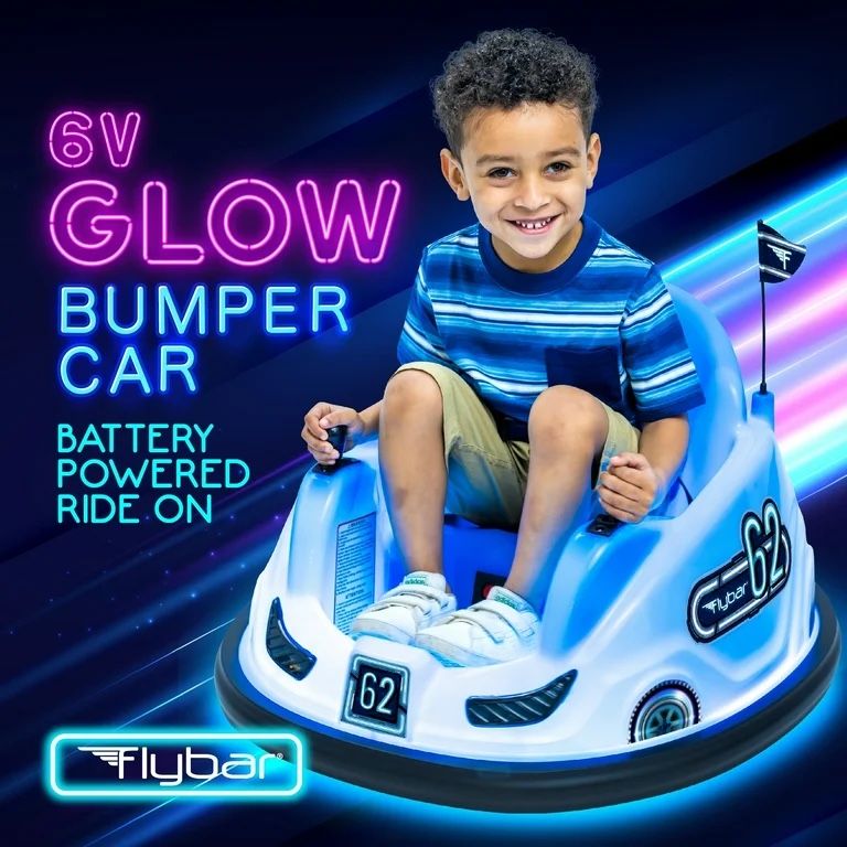 Glow Bumper Car, Battery Powered Ride on for Children