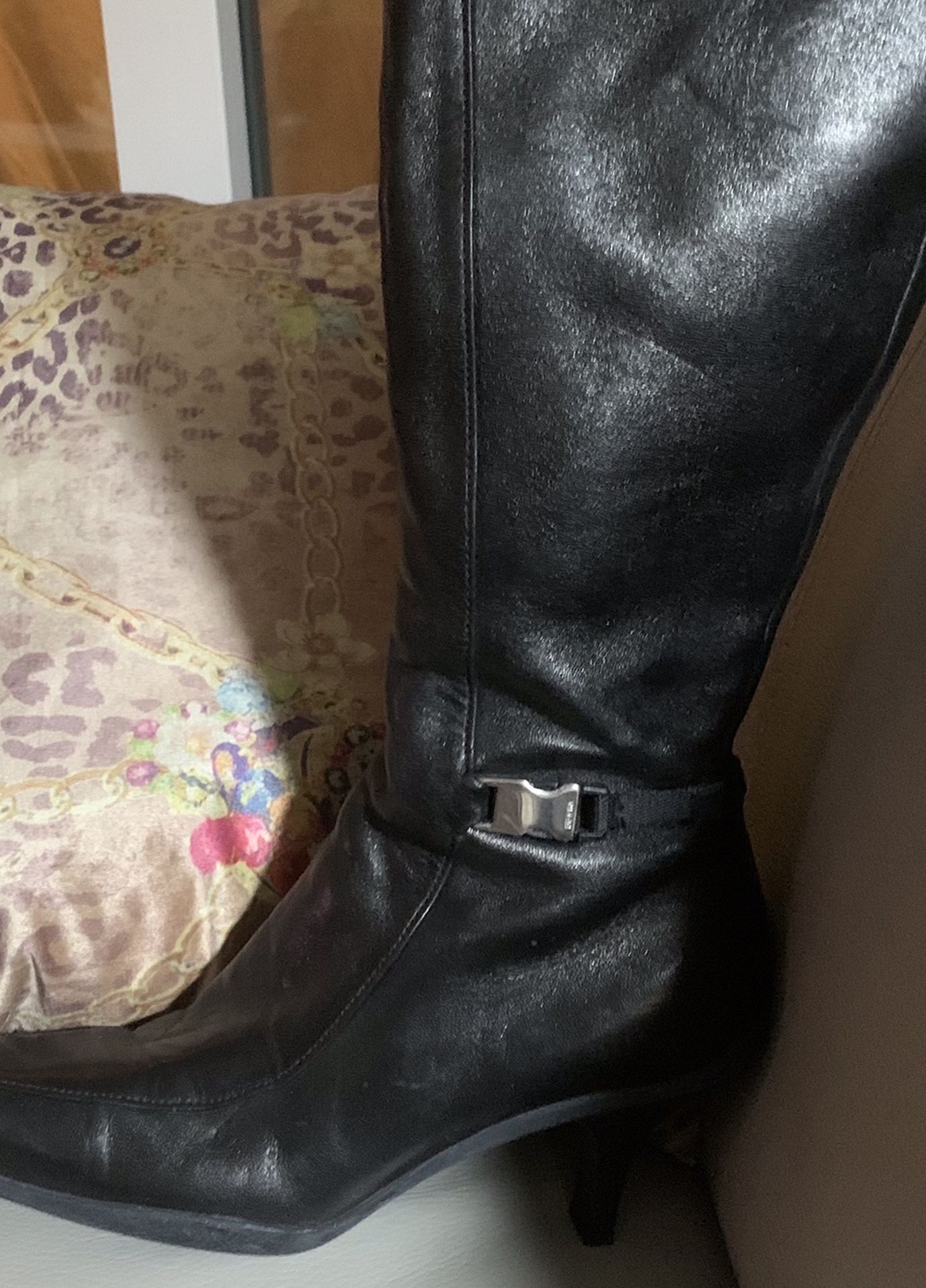 Prada Black Leather Boots