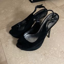 Womens Bakers Black High Heels Size 8.5