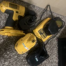 Dewalt Drill And Batteries With Charger