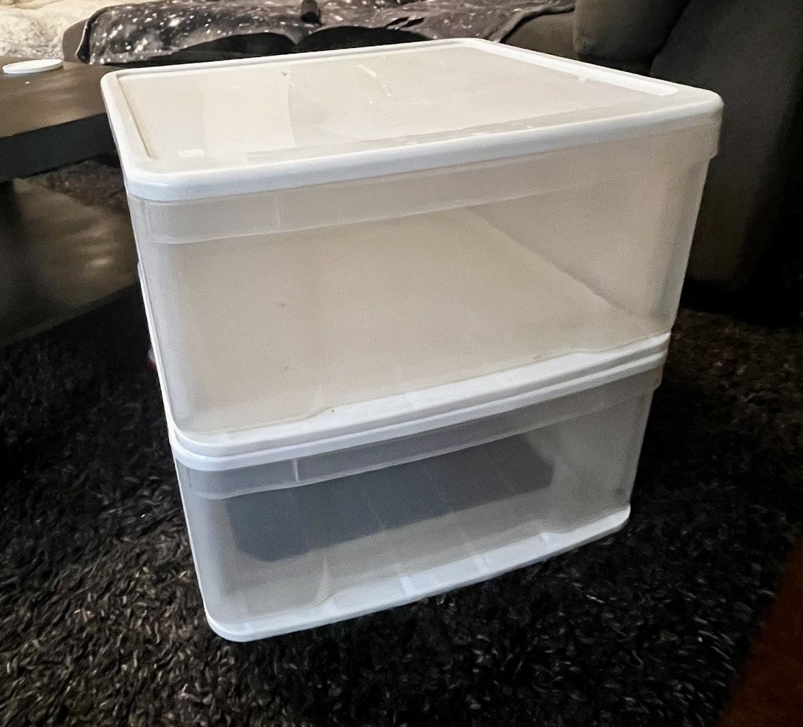 Plastic Clear Drawers (4 for $10)