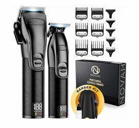 Novah Professional Clipper & Trimmer Barber Kit