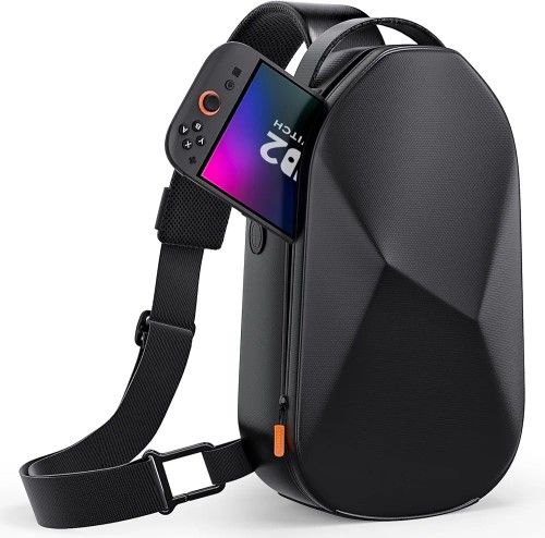 Sling Bag for Nintendo Switch 2 /Switch OLED/ Steam Deck, Power Bank, Portable Crossbody Bag with EVA Hard Shell Thickened Lining Edge