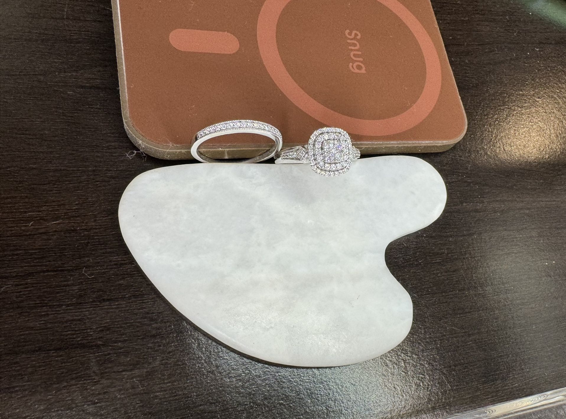 14k Engagement Ring With Wedding Band