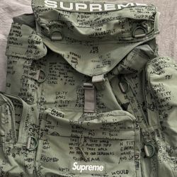 Supreme Army Green Field Backpack 