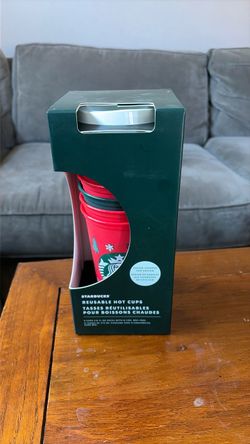 Starbucks 2022 Holiday Color Changing Reusable Hot Cups 6-Pack 16oz w/Lids NEW