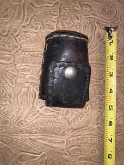 Speed loader pouch leather