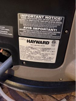 Hayward HeatPro HP21104T Pool Heat Pump – 110,000 BTU – $695.00 OBO