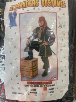 Pirate Halloween Costume Adult Male Large