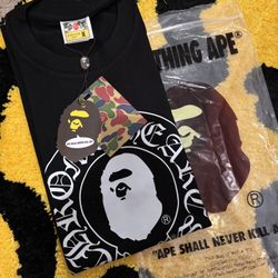 Black Medium Chrome Hearts X Bape Tee