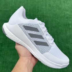 ADIDAS CRAZYFLIGHT “CLOUD WHITE / METALLIC SILVER” (Size 11.5, Men’s)