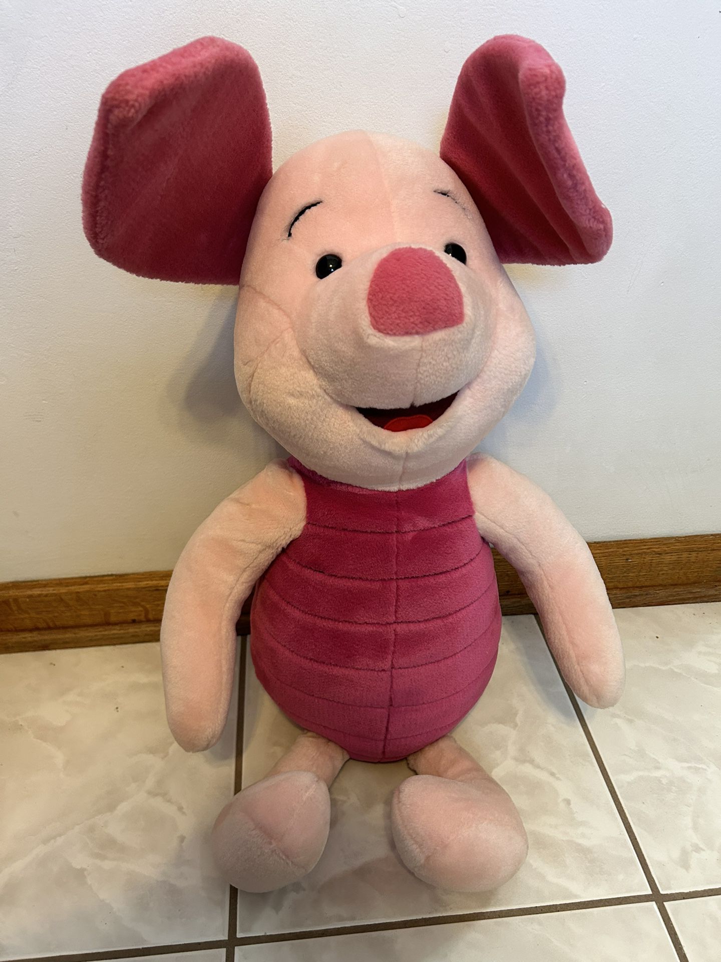 Vintage Piglet Plush 24” Large From Disney Winnie And The Pooh