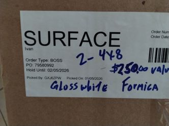 Gloss white formica