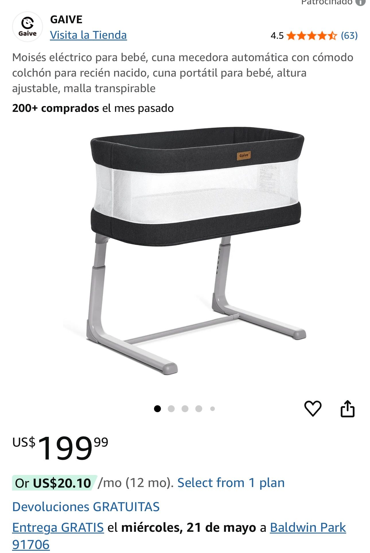 Baby Bassinet New $90