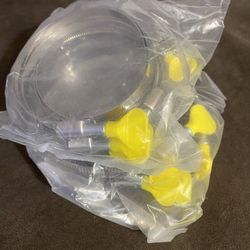 4” Key Hose Clamps 2-5pk, Yellow
