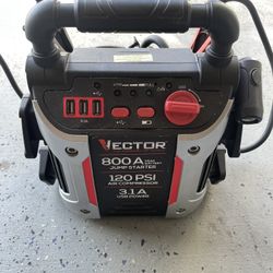 Portable Car Jumper with Air Compressor