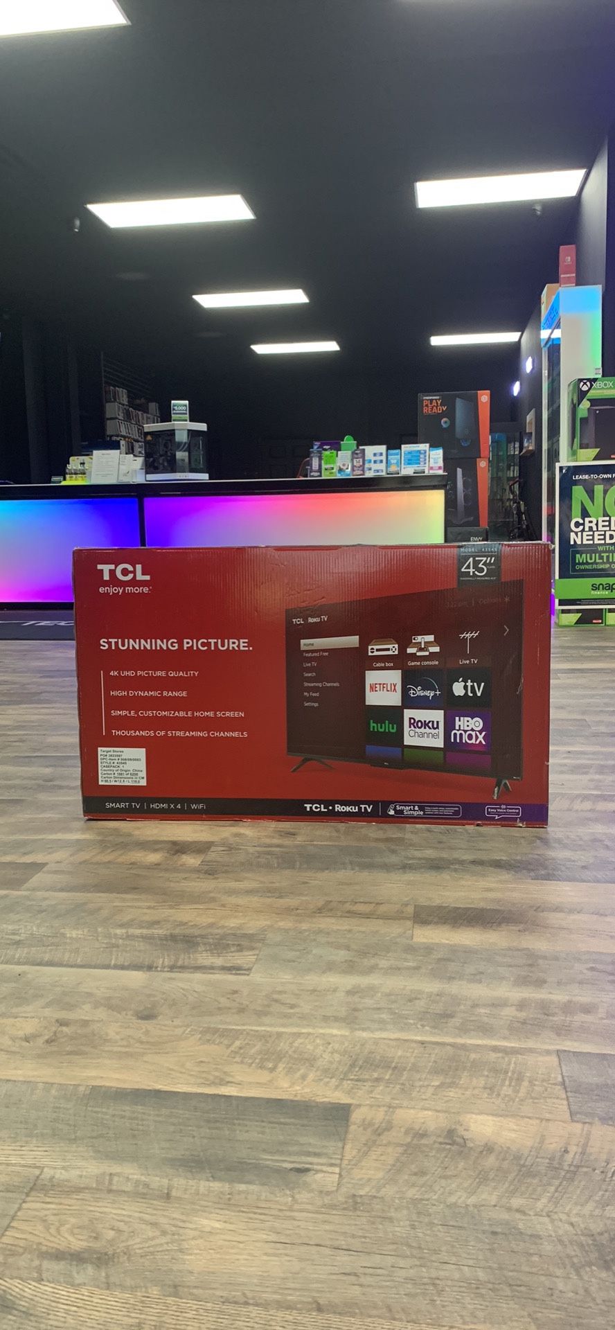 TCL 43-inch 4K UHD Smart ROKU TV Brand New