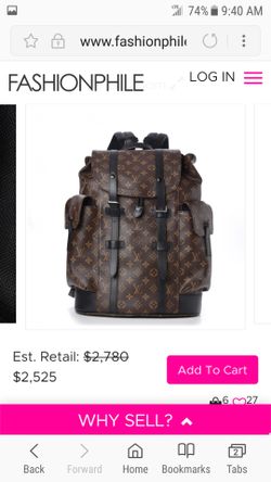 Louis vuitton authentic backpack