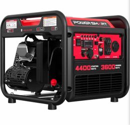 PowerSmart 4400-Watt Open Frame Inverter Generator Gas Powered, CO-Sensor, Lightweight & Quiet