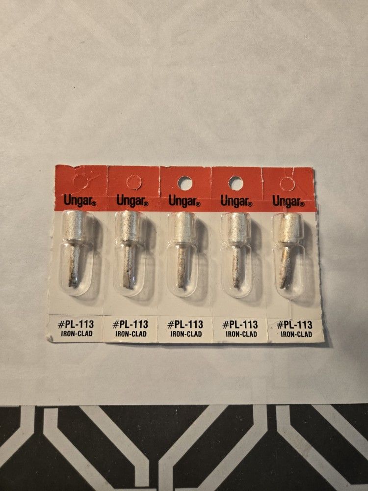 Ungar #PL-113 Iron Clad Soldering Tips Pack of 5 Pick Up Only