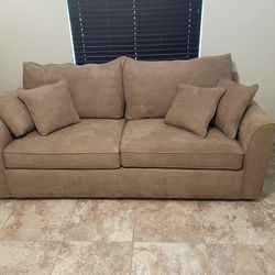 Microfiber Couch With Pull Out Mattress
