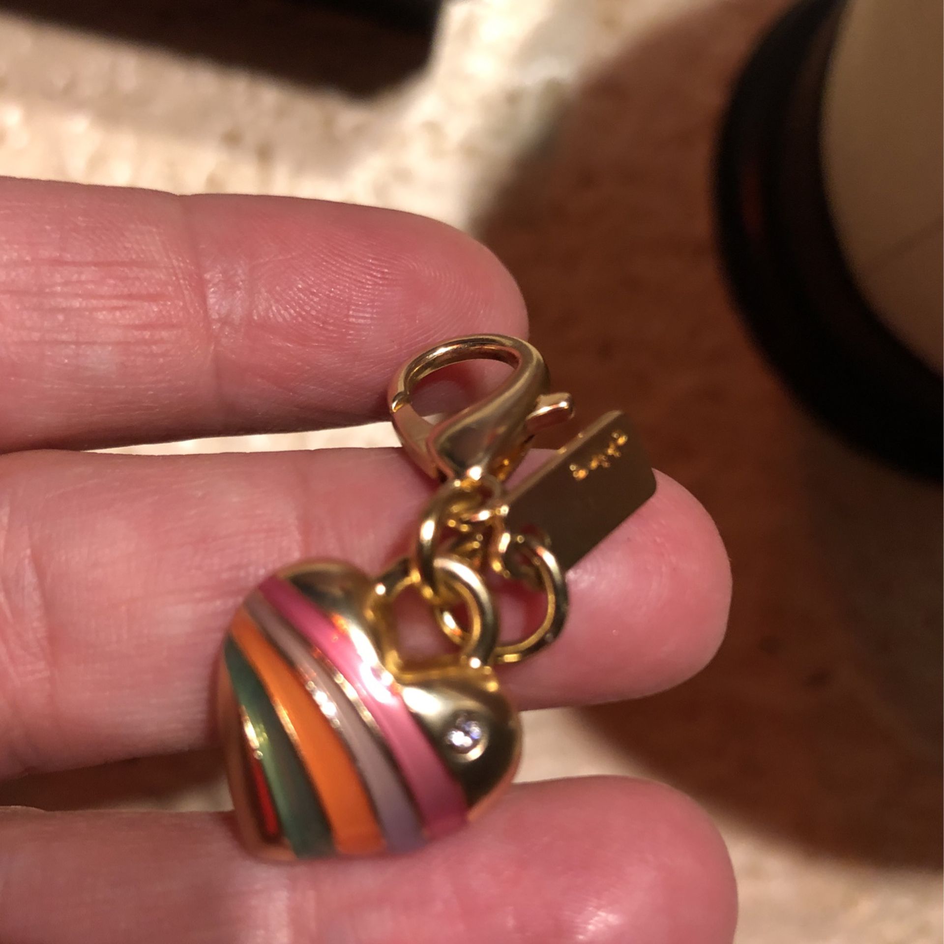 Coach Tea Rose Bag Charm . for Sale in Ossining, NY - OfferUp