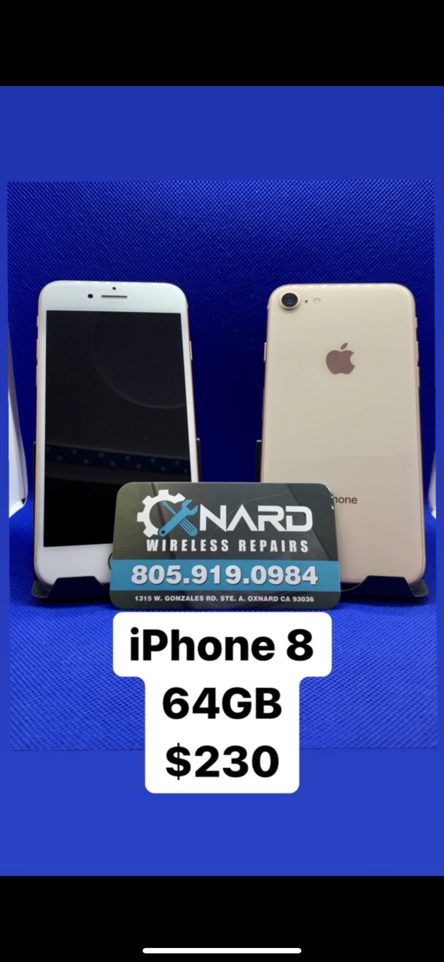 IPhone 8 . 64GB. $230