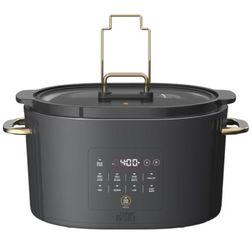 Thyme and Table 6 Qt Slow Cooker - SLATE Color