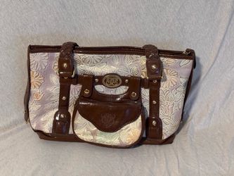 VINTAGE Original by Sharif 1827 Floral Tooled Satchel – Ultimate Y2K Statement Piece