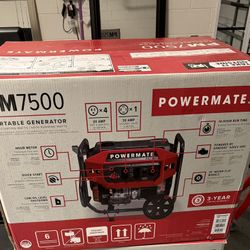 Powermate PM7500 7,500-Watt Gas
