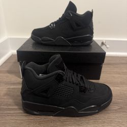 Air Jordan Retro 4  GS “Black Cat” 2025 Size 6.5Y/8W