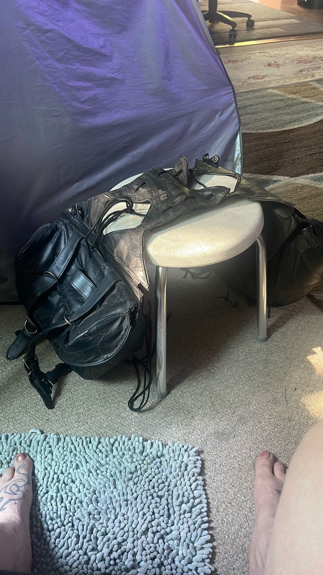 Saddle Bags For A Motorcycle