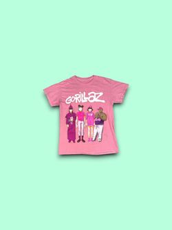 Pink Gorillaz concert band tee shirt men’s size small