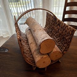 Wicker Log Holder 