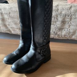 Girls Black Tall Boots