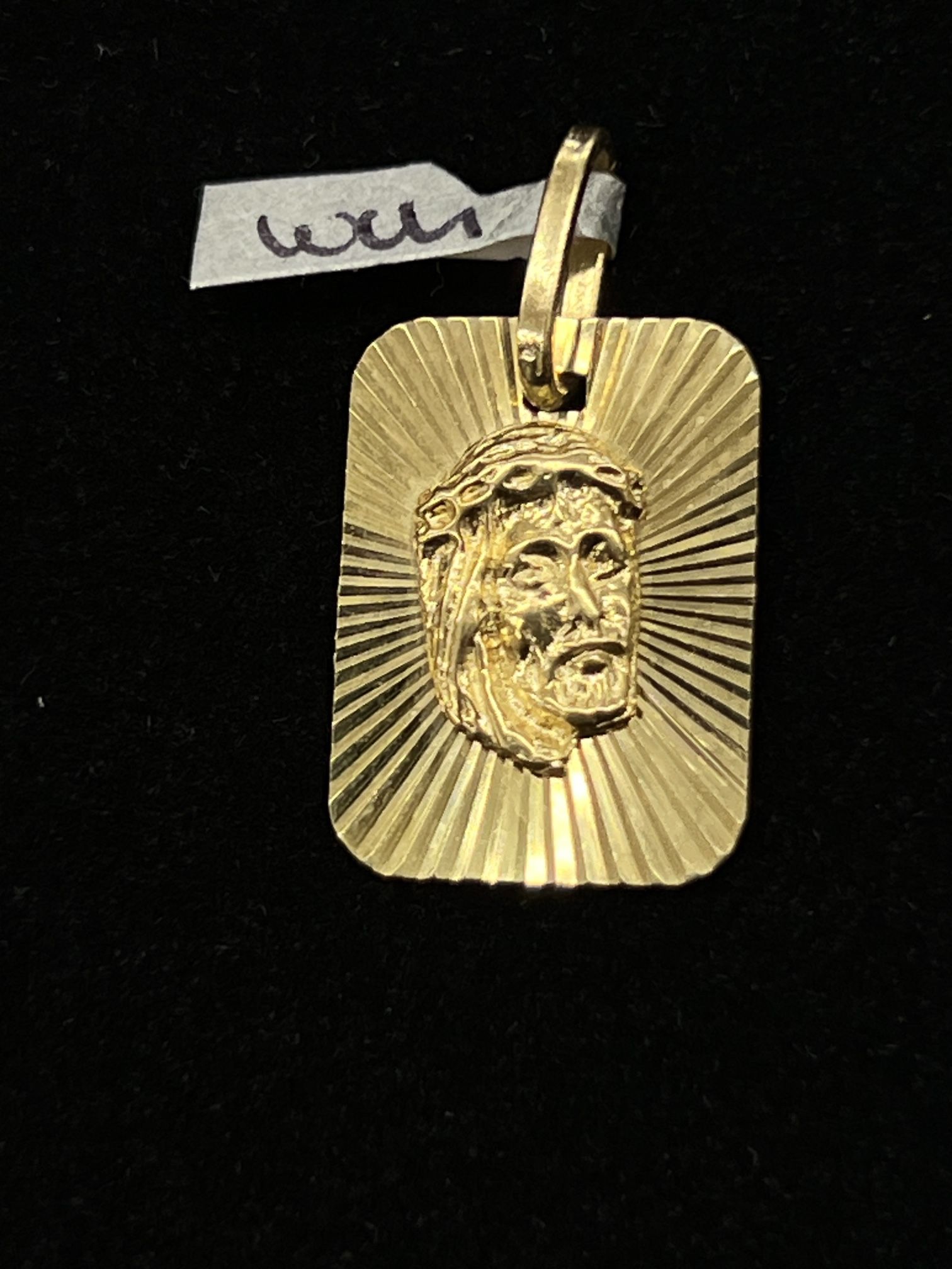 $250 Yellow Gold Jesus Head Charm
