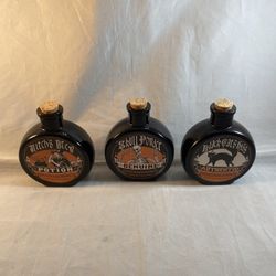3 Vintage Style Halloween Potion Bottles, Prop Decoration