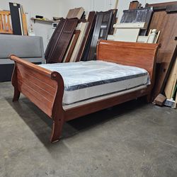 Queen bed and mattress