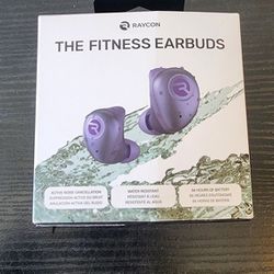Raycon RBE745 The Fitness Earbuds Active Noise Cancellation Purple New