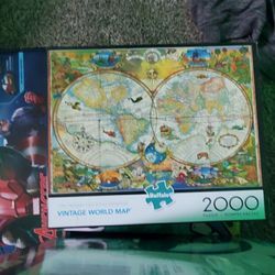 Vintage World Map Puzzle
