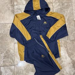 Vintage New World Soccer ⚽️ Pumas UNAM  Track Suit Windbreaker & Pants Size Large 